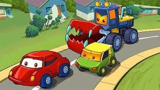 КРАСНАЯ МАШИНКА и ХИЩНЫЕ МАШИНЫ #1 Мультик по игре Car Eats Car 4 МУЛЬТИПЛЕЕР