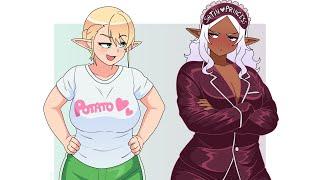 Plus-Sized Elf Also Cute Pijamas Nico Neko Art comic