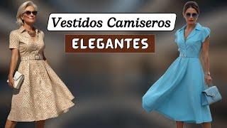  Vestidos Camiseros de Moda  TIPS DE ESTILO