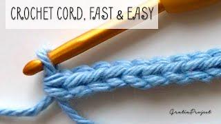 Crochet Cord Tutorial  Simple Fast Easy