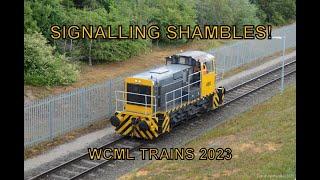 Signalling Shambles   WCML Trains @ DIRFT 19th June 2023