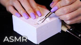 ASMR Satisfying Gym Chalk Crushing Carving Sounds for Sleep No Talking