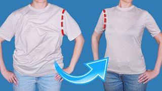 How to downsize a T-shirt in 5 minutes to fit you perfectly