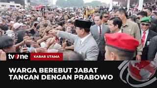 Warga Berebut Jabat Tangan & Berfoto dengan Prabowo Subianto  Kabar Utama tvOne