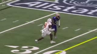 Michael Penix 77 Yard BOMB to Ja’Lynn Polk  #3 Texas vs #2 Washington  2024 Sugar Bowl