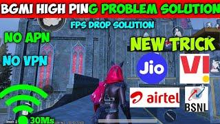 Fps Drop Problam Fix Get 20Ms Ping In BgmI  Bgmi Ping Problem  Bgmi High Ping Problem  High Ping