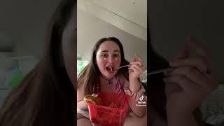 Feedee girl eating in bikini bbw Tiktok #short #fyp #viral