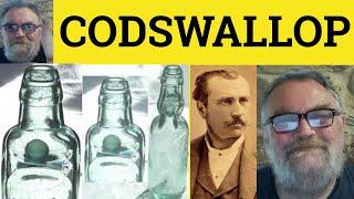 Codswallop Meaning - Codds Wallop Explanation - Define Codswallop - British Slang -British English