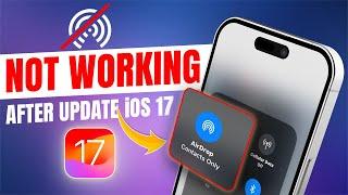 How to Fix AirDrop Not Working Problem on iOS 17  Airdrop Files Not Receiving on iPhone