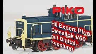 PIKO V079 H0 Expert Plus Diesellok V60 mit Digitalkupplung #55900