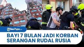 Rudal Rusia Jebol Apartemen Warga Ukraina Petugas Temukan Bayi Terluka