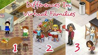 The Differences In Virtual Families 12 & 3