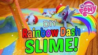 DIY MY LITTLE PONY RAINBOW DASH SLIME MLP Glitter Sparkles Slime