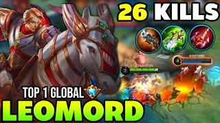 25 KILLS LEOMORD BEST BUILD 2021  TOP 1 GLOBAL LEOMORD GAMEPLAY  MOBILE LEGENDS