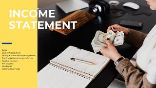 Income Statement  Basics of Accounting  Little As Five Minutes