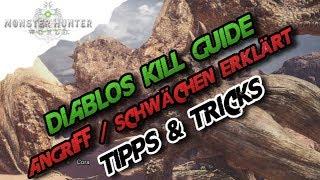 Monster Hunter World - Diablos Kill Guide Angriff  Schwachstellen erklärt DeutschGerman  - MHW