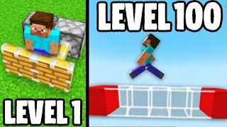 Minecraft IMPOSSIBLE Plays Level 1 To Level 100