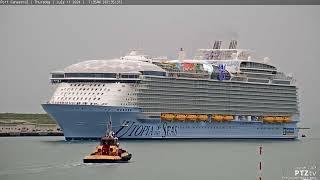 UTOPIA of the SEAS First Arrival Port Canaveral 7112024