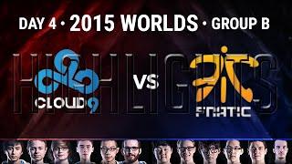 Cloud 9 vs Fnatic Highlights  2015 LoL World Championship S5 - Group B D4G4  C9 vs FNC