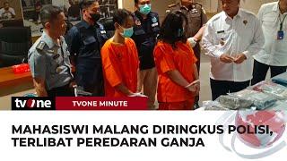 BNNP Jatim Tangkap Mahasiswi Penerima Paket Ganja 18 Kilogram di Malang  tvOne Minute