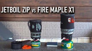 Jetboil zip vs Fire Maple Star fm x-1 интегрированные системы готовки пищи в походе тест джетбойл