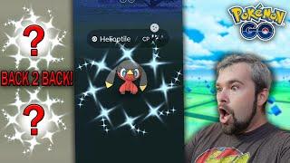 Shiny Helioptile Caught & Back to Back Shiny Hatches Pokémon GO