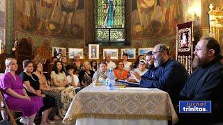 Părintele Constantin Necula a conferențiat la Biserica „Sfinții Apostoli” din București