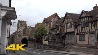 Warwick Walk Town Centre & Castle【4K】