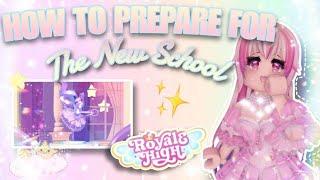 HOW TO PREPARE FOR THE NEW SCHOOL + TIPS