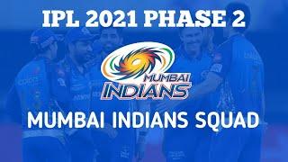 IPL 2021  Mumbai Indians Squad for IPL 2021 Phase 2  MI Squad for IPL 2021 UAE Phase