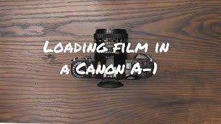 Loading the Canon A1 #canon #canona1 #filmphotography