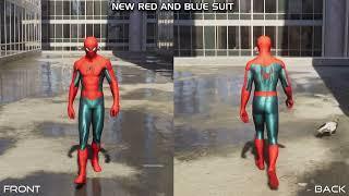 All Marvels Spider Man 2 Suit Front and Back Peter Parker Suit