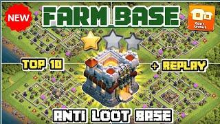 TOP 10 TH11 FARMING BASE WITH REPLAY  TH11 FARM BASE WITH LINK  TH11 BASE LAYOUT UPDATE 2023