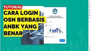 CARA LOGIN OSN BERBASIS ANBK 2024