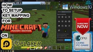 How to setup key mapping for Minecraft PE in LD Player on PC  how to setup keyboard mouse for MCPE.