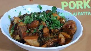 Pork with Lai Xaak Lai Patta