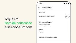 Como personalizar os sons de conversa para uma conversa individual ou em grupo  WhatsApp