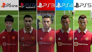 PS5 vs PS4 vs PS3 vs PS2 vs PS1  FIFA - Graphics and Faces Comparison 4k 60fps