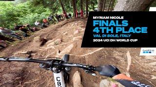 GoPro Myriam Nicoles 4TH PLACE FINALS - Val Di Sole Italy - 24 UCI Downhill MTB World Cup