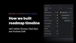 Design & Engineering Demo Roadmap Timeline