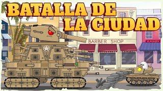 Batalla de la ciudad - Dibujos animados sobre tanques