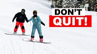 How To Save a Beginner Snowboarder from Quitting