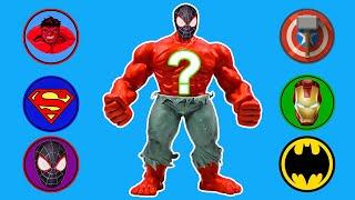 How to make Superhero red Hulk and Spider-man Ironman Captain America with Clay