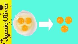 How To Separate An Egg  Jamie’s 1 Minute Tips