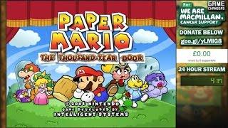Macmillan Game Changers 24 Hour Stream - Paper Mario The Thousand Year Door