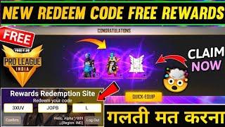 CLAIM FREE REWARDS  TODAYS NEW REDEEM CODE FREE FIRE  PRO LEAGUE 2021 FREE REWARDS REDEEM CODE