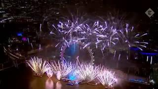 London welcomes 2019 with spectacular fireworks display