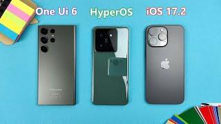 HyperOS vs iOS 17 vs One Ui 6 - Animations