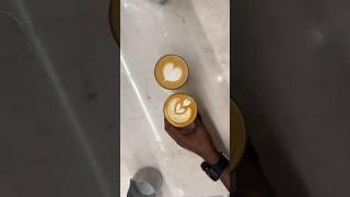 BEGINNER Basic latte art #barista #coffee#latteart