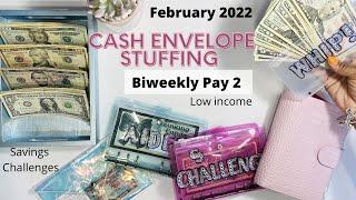 CASH ENVELOPE STUFFING + SINKING FUNDS  FEBRUARY 2022   CASH BINDER  APINKECLOTHLIFE